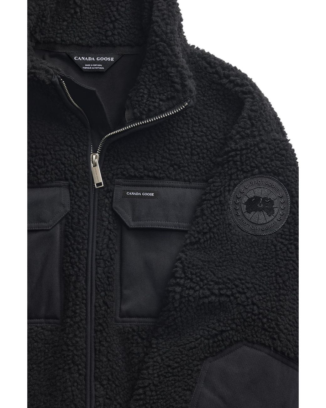 Canada Goose Black Harrier Fleece Jacket for men