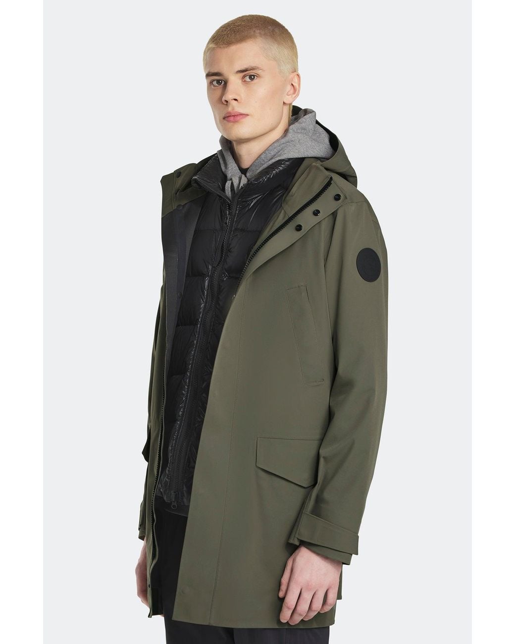 Canada Goose Green Barclay Rain Jacket Disc for men