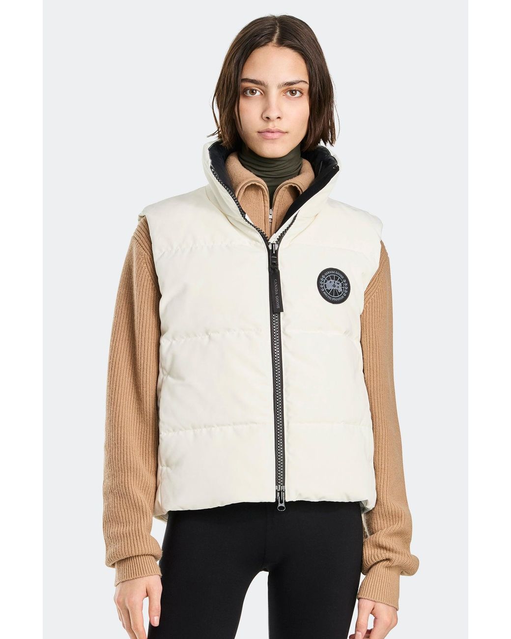 Canada Goose Natural Grandview Cropped Vest Disc