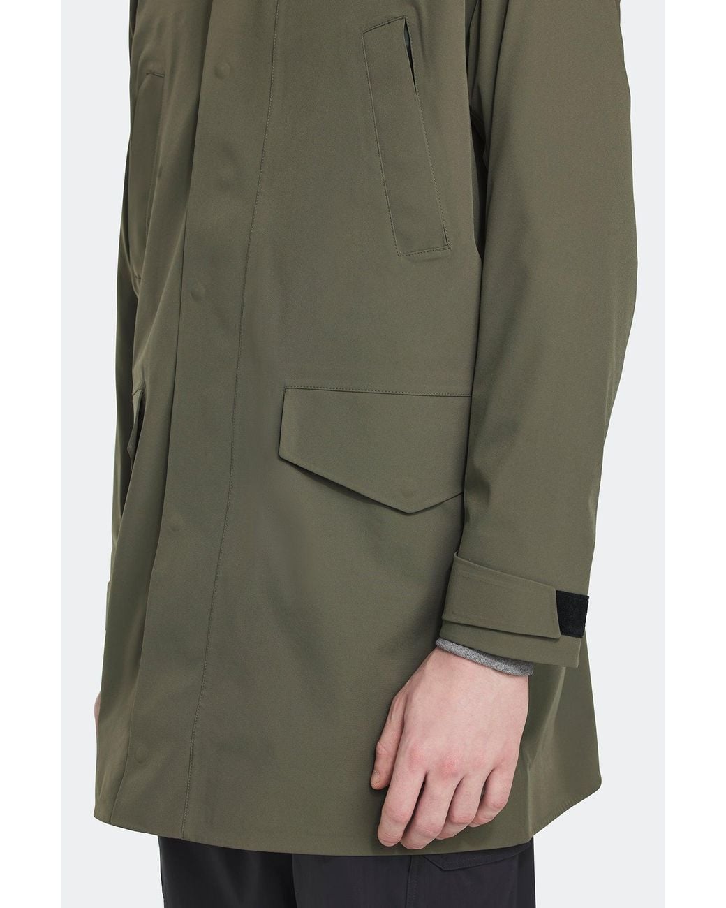Canada Goose Green Barclay Rain Jacket Disc for men
