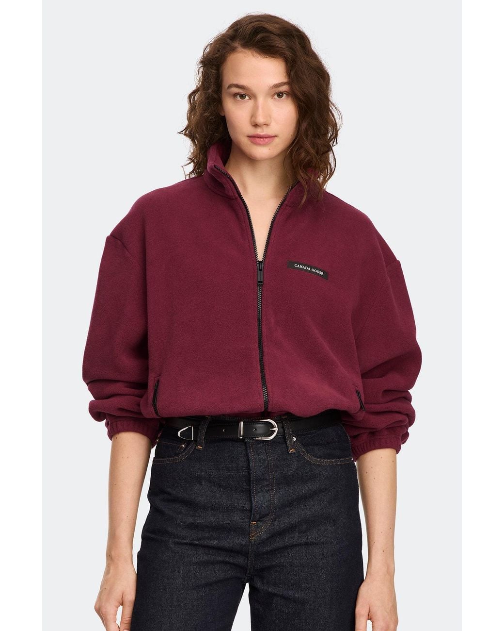Canada Goose Red Tayen Fleece Jacket