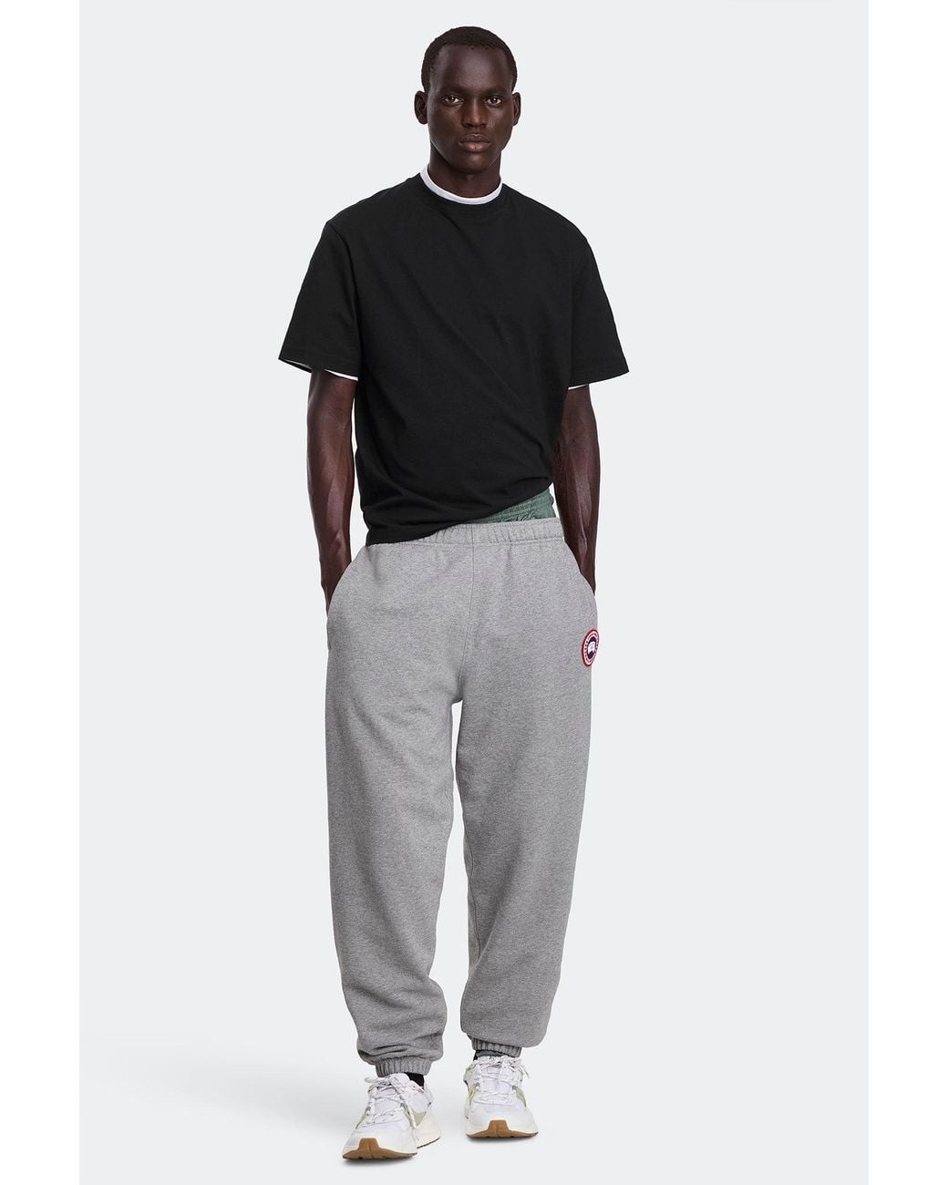 Canada Goose Black Novo T-Shirt Tonal Disc for men