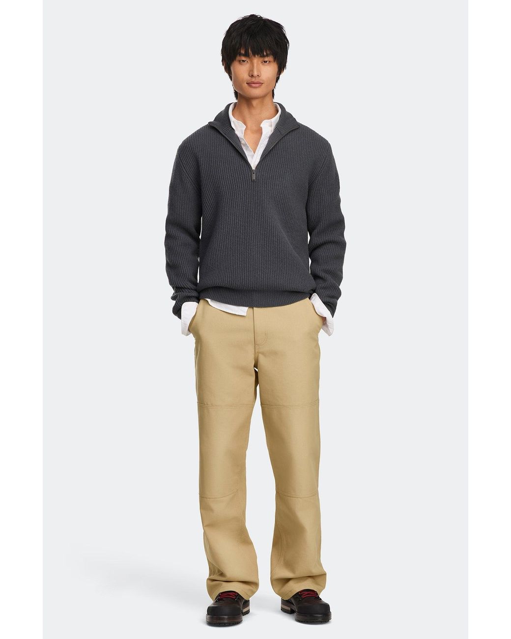 Canada Goose Black Mckinney Knit Quarter Zip for men