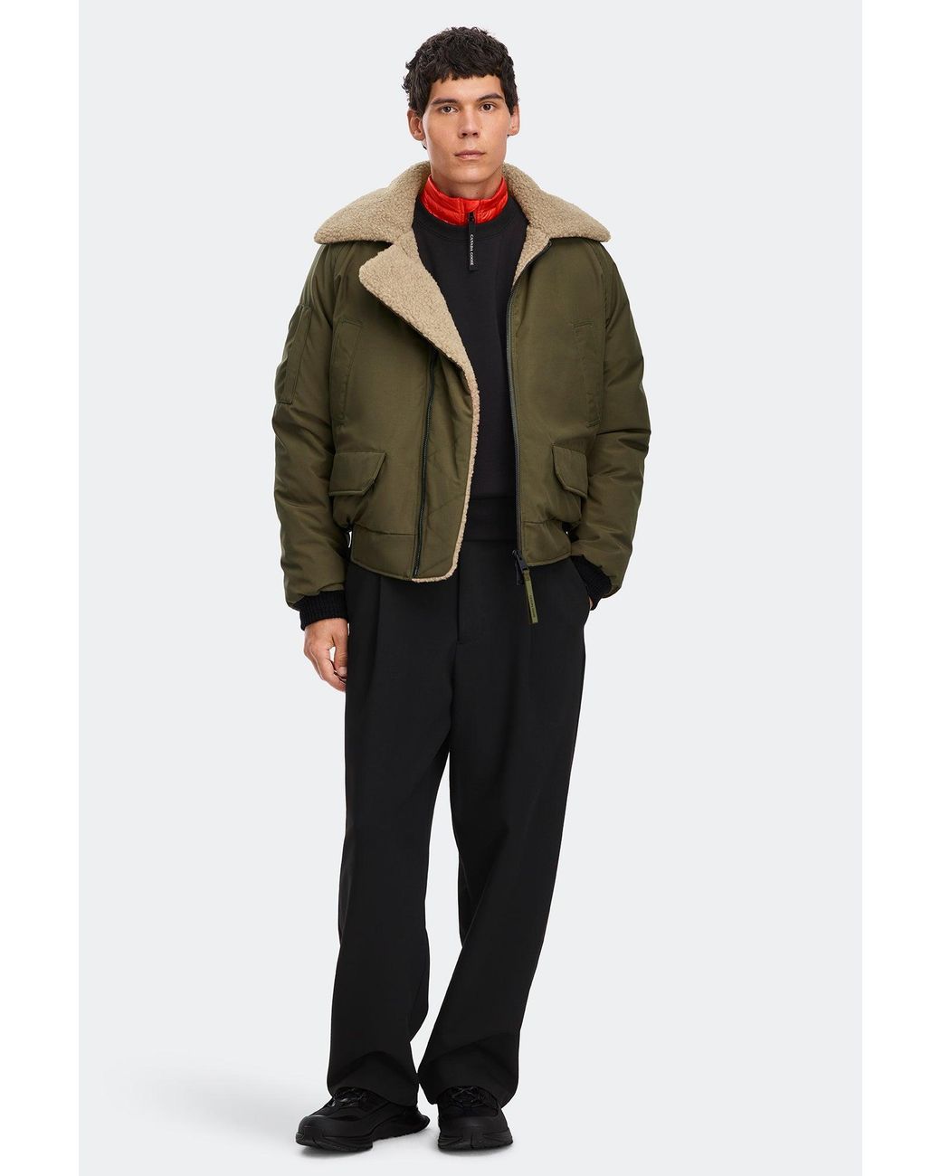 Canada Goose Green Chilliwack Aviator Bomber for men