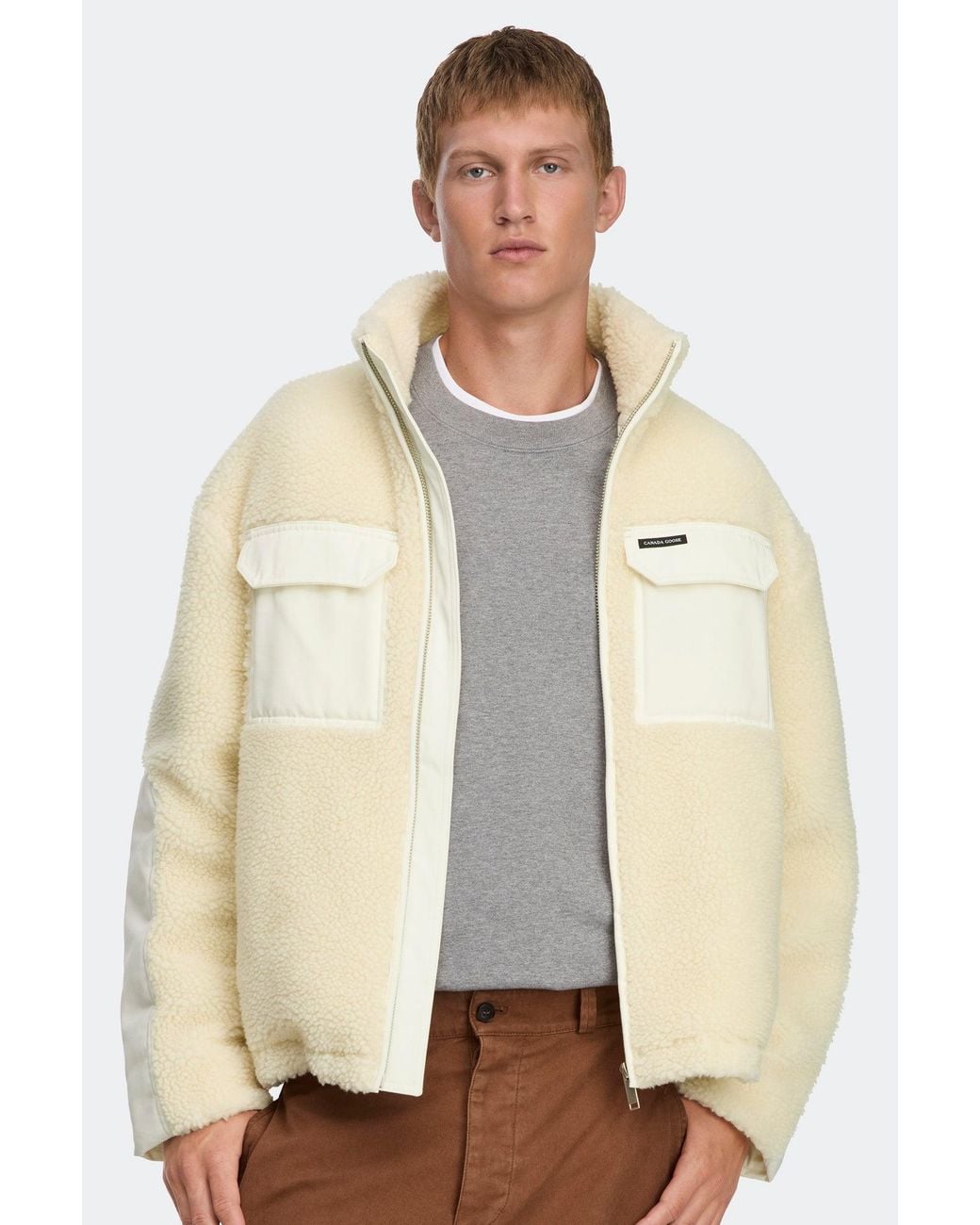 Canada Goose Natural Harrier Fleece Jacket for men