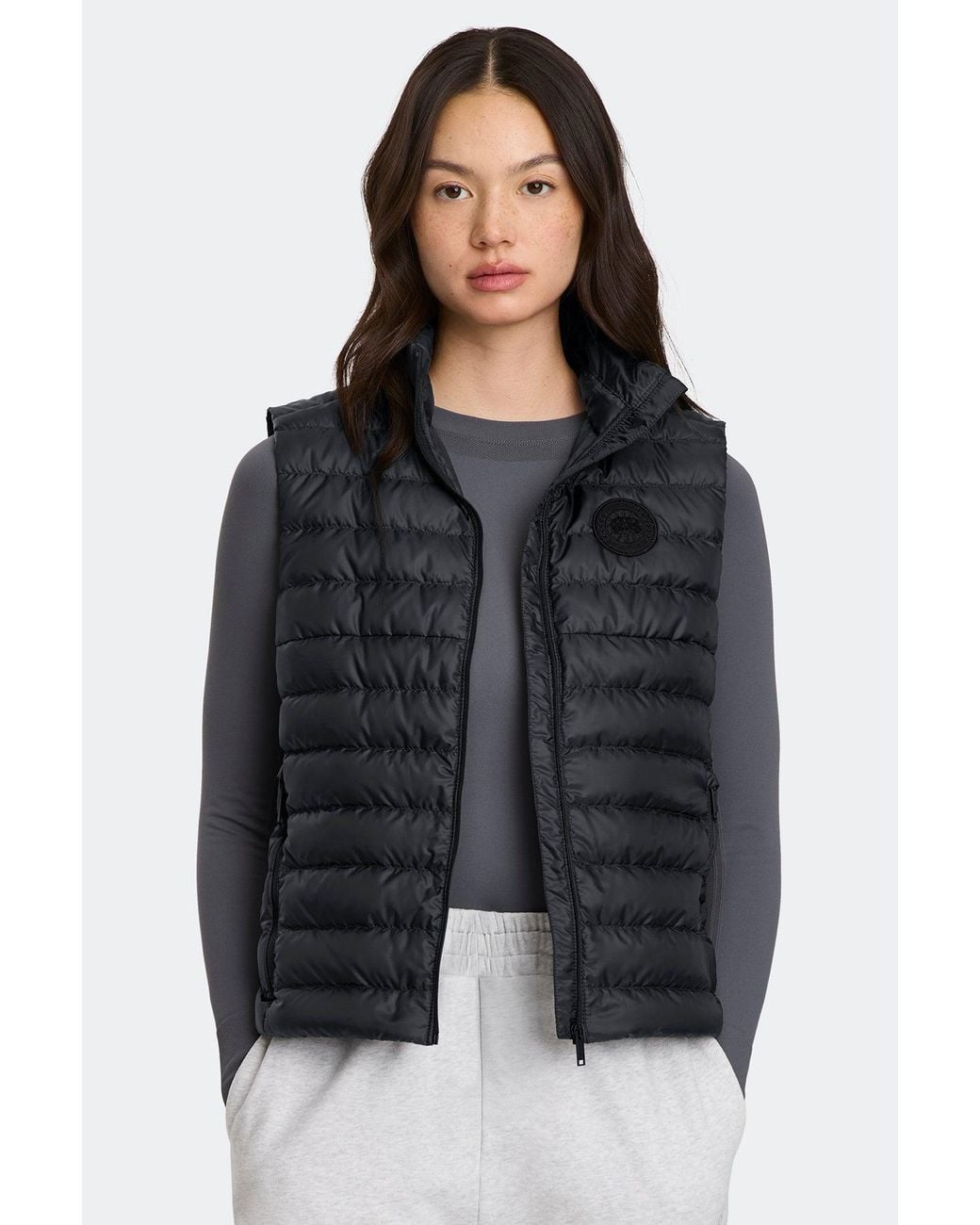 Canada Goose Black Aethera Vest Tonal Disc
