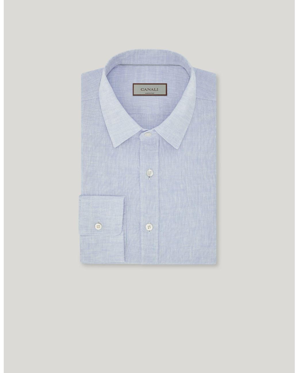 Camicia Celeste Regular Fit di Canali in Blue da Uomo