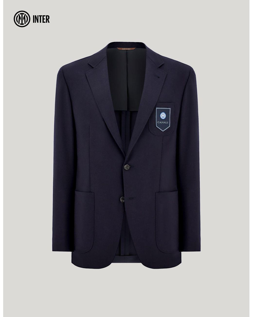 Canali Blue Modern-Fit Kei Jacket for men