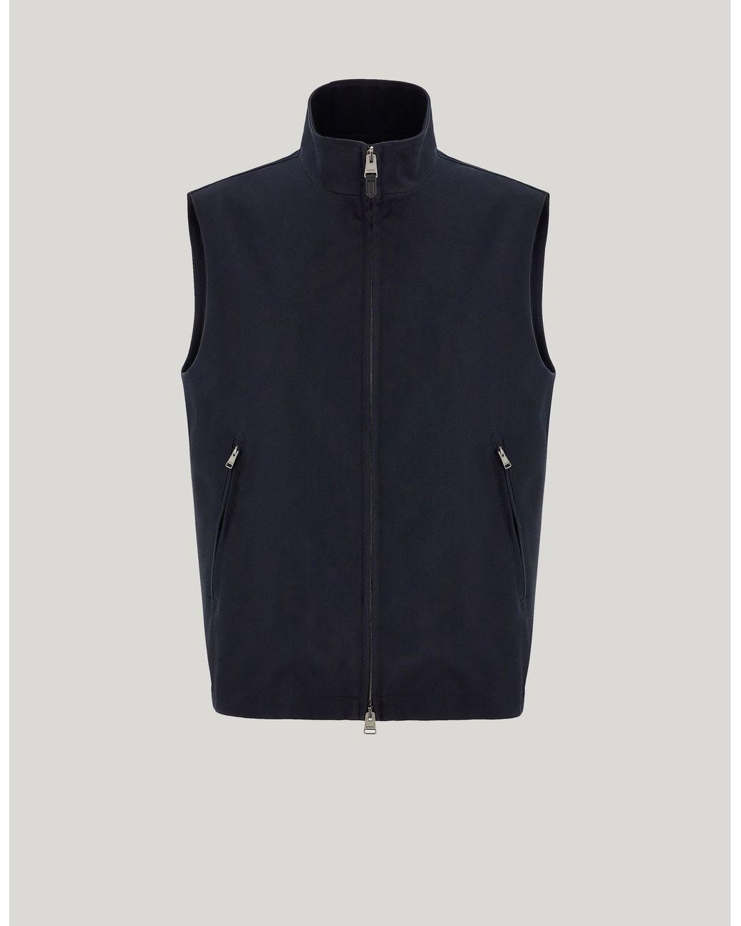 Canali Blue Technical Fabric Puffer Jacket for men