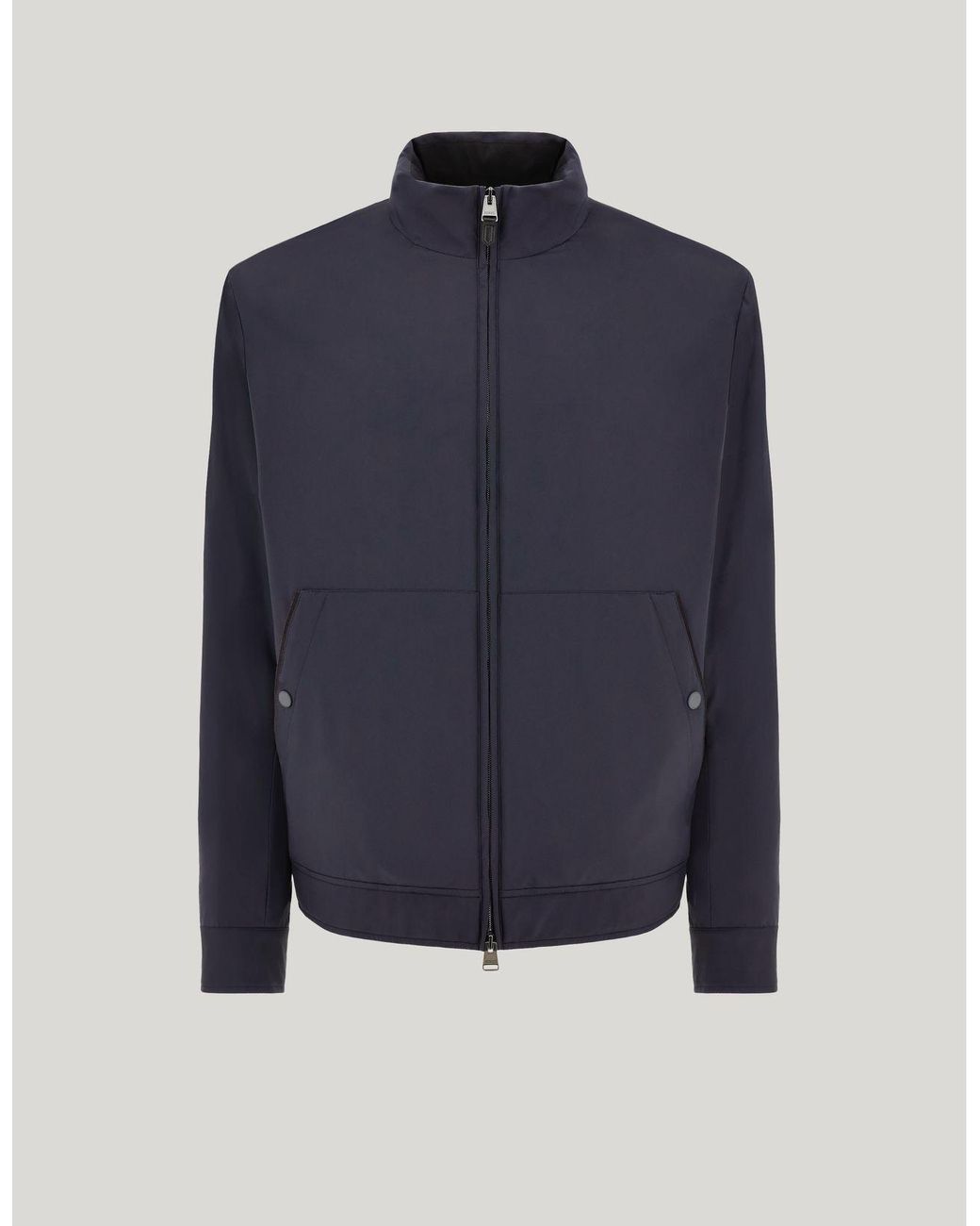 Canali Blue Nuvola Technical Fabric Jacket for men