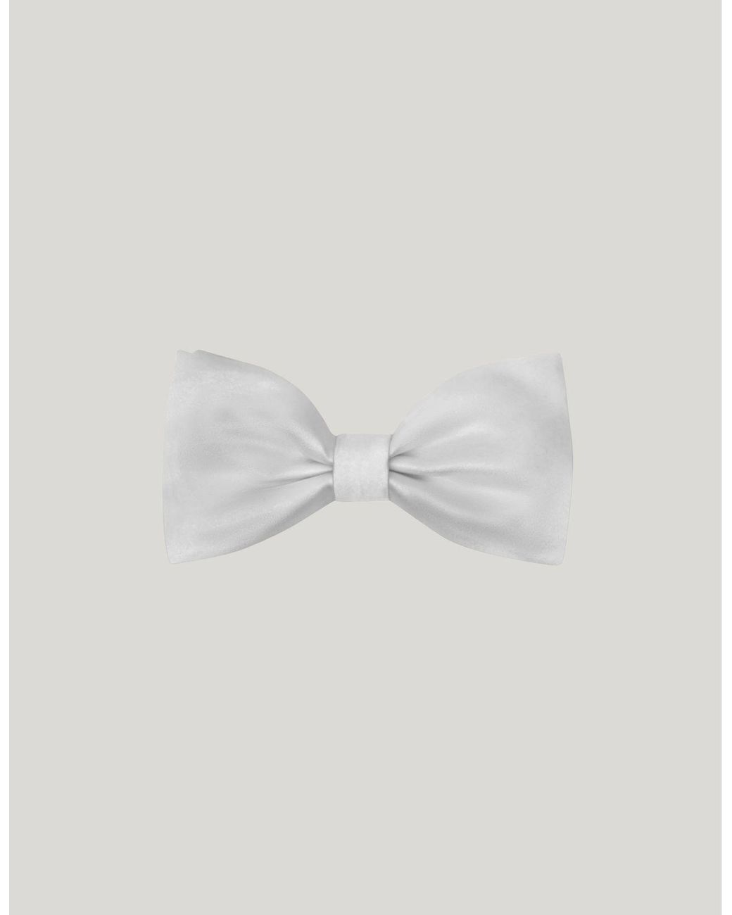 Canali Gray Silk Bow Tie for men