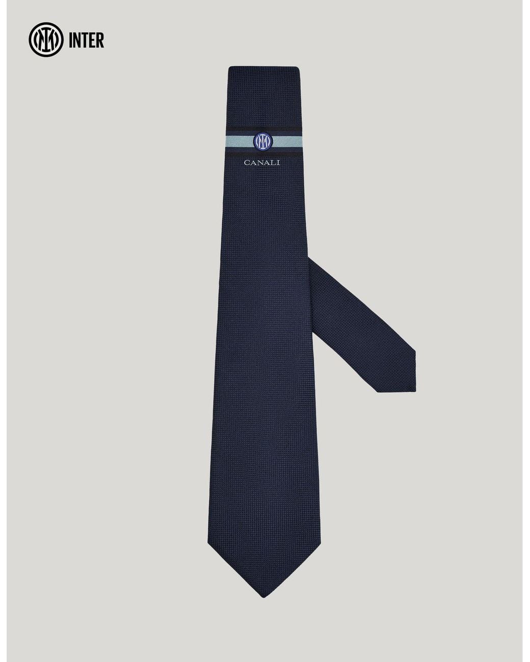 Canali Blue Silk Tie for men