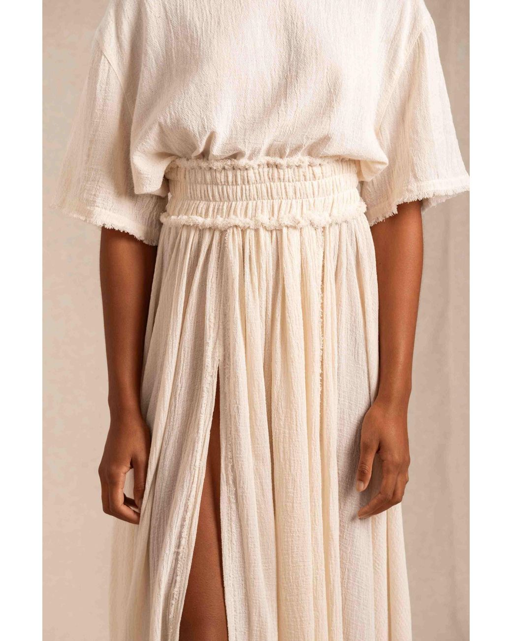 Caravana Natural Uuchben Skirt Cotton Gauze