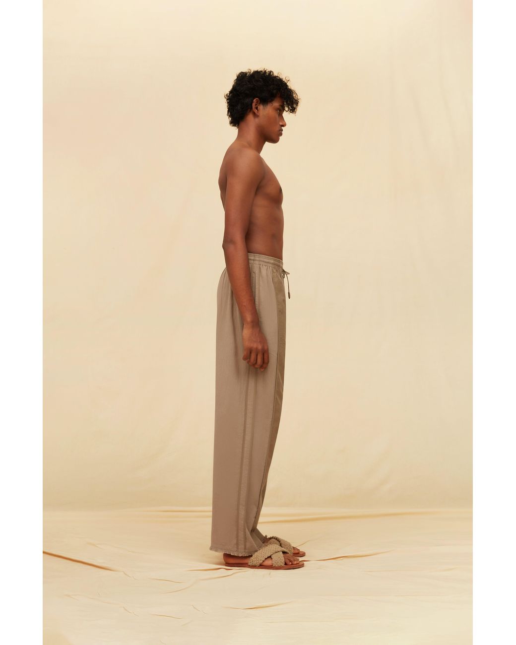 Caravana Natural Zhen Pants Cotton Voile for men