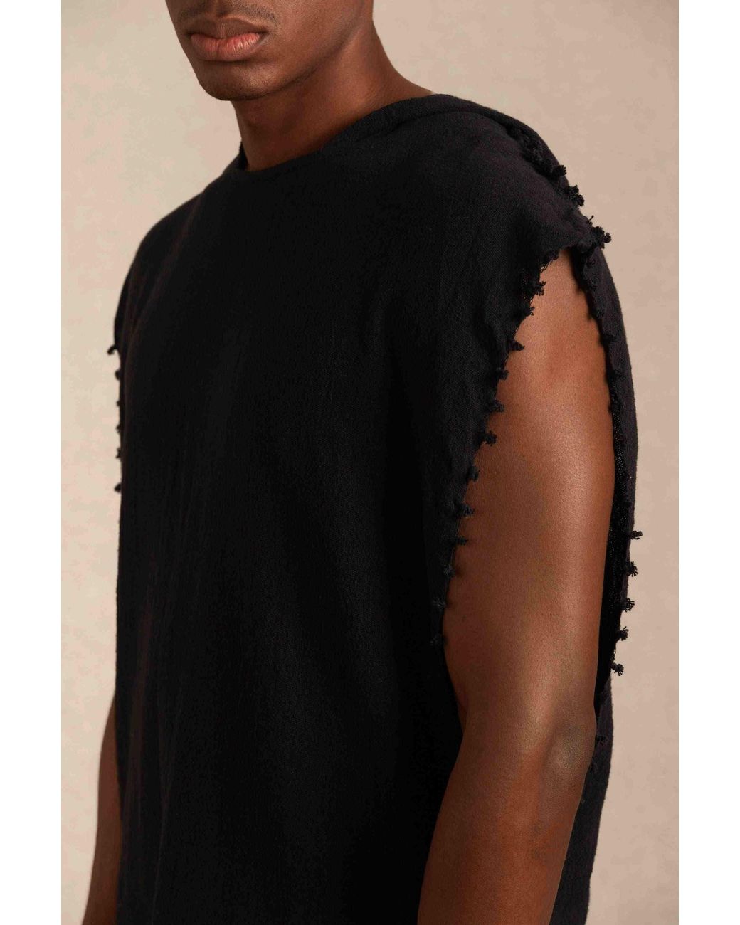 Caravana Black Hades Shirt Cotton Jute for men