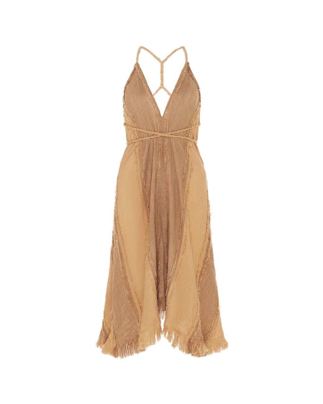 Caravana Brown Kaskimen Lines Dress