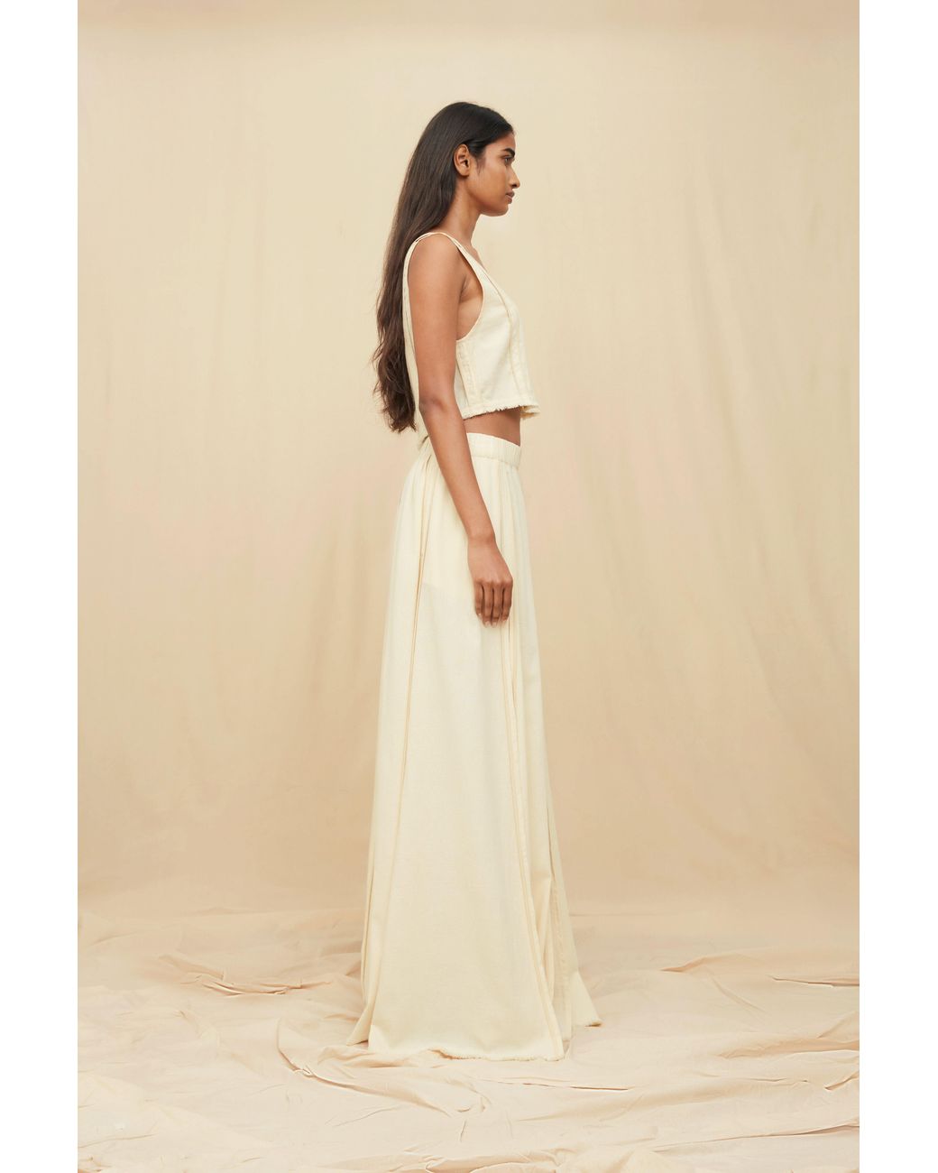 Caravana Natural Soluna Maxi Skirt Artisanal Cotton