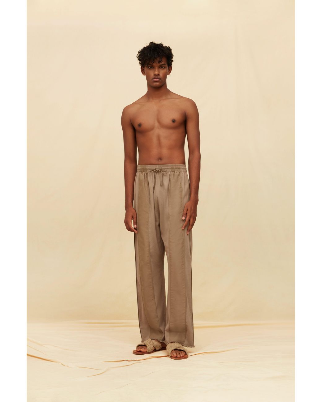 Caravana Natural Zhen Pants Cotton Voile for men
