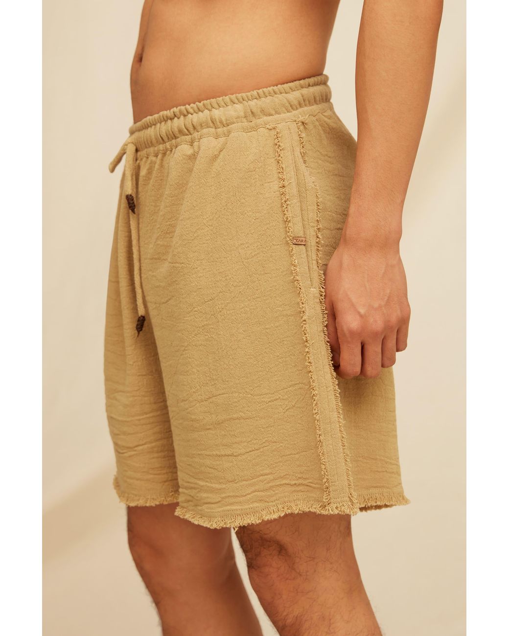 Caravana Brown Everen Shorts Cotton Jute for men