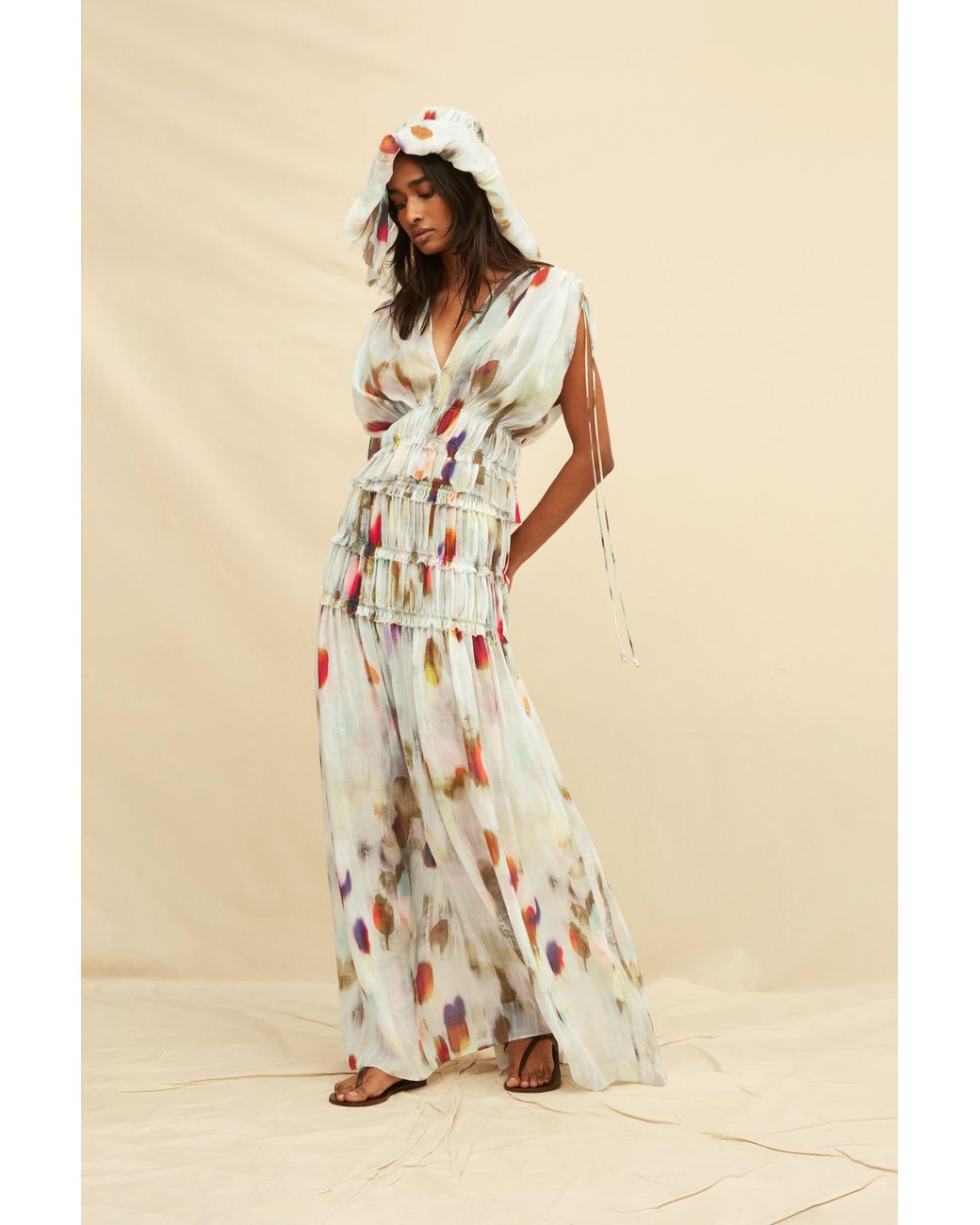 Caravana Green Zorya Blouse Lyocell Ramie