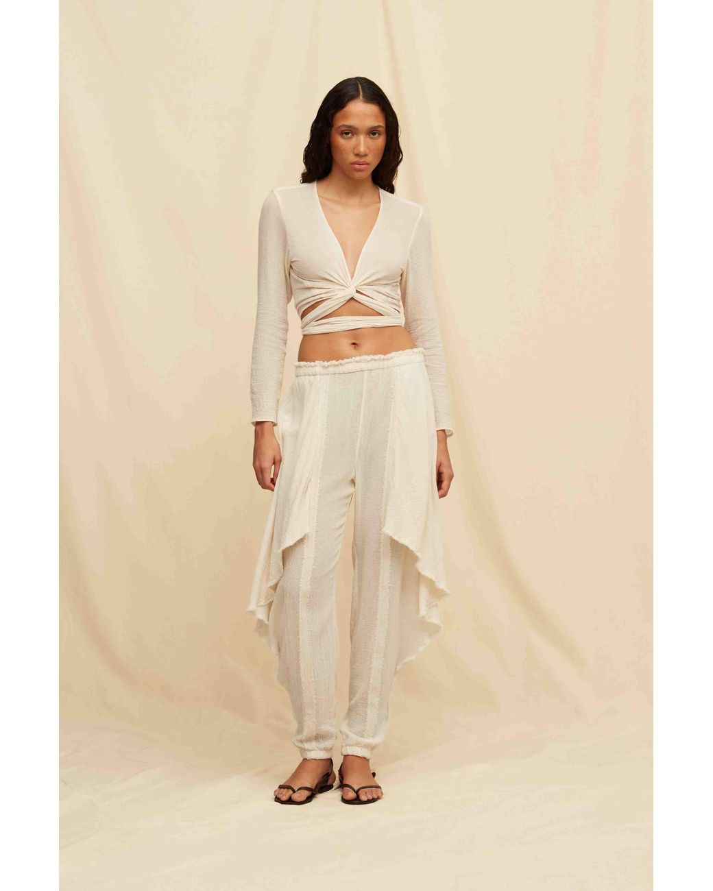 Caravana Natural Baaxal Pants Cotton Gauze