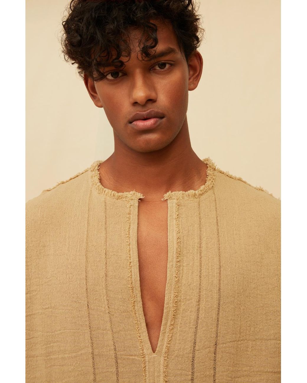 Caravana Brown Senan Pants Cotton Jute for men