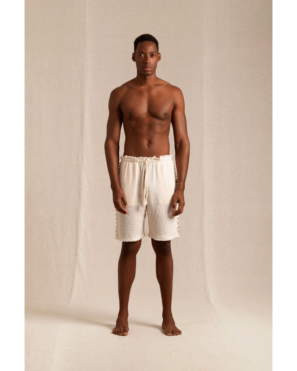Caravana Natural Tankelem Shorts Cotton Jute for men