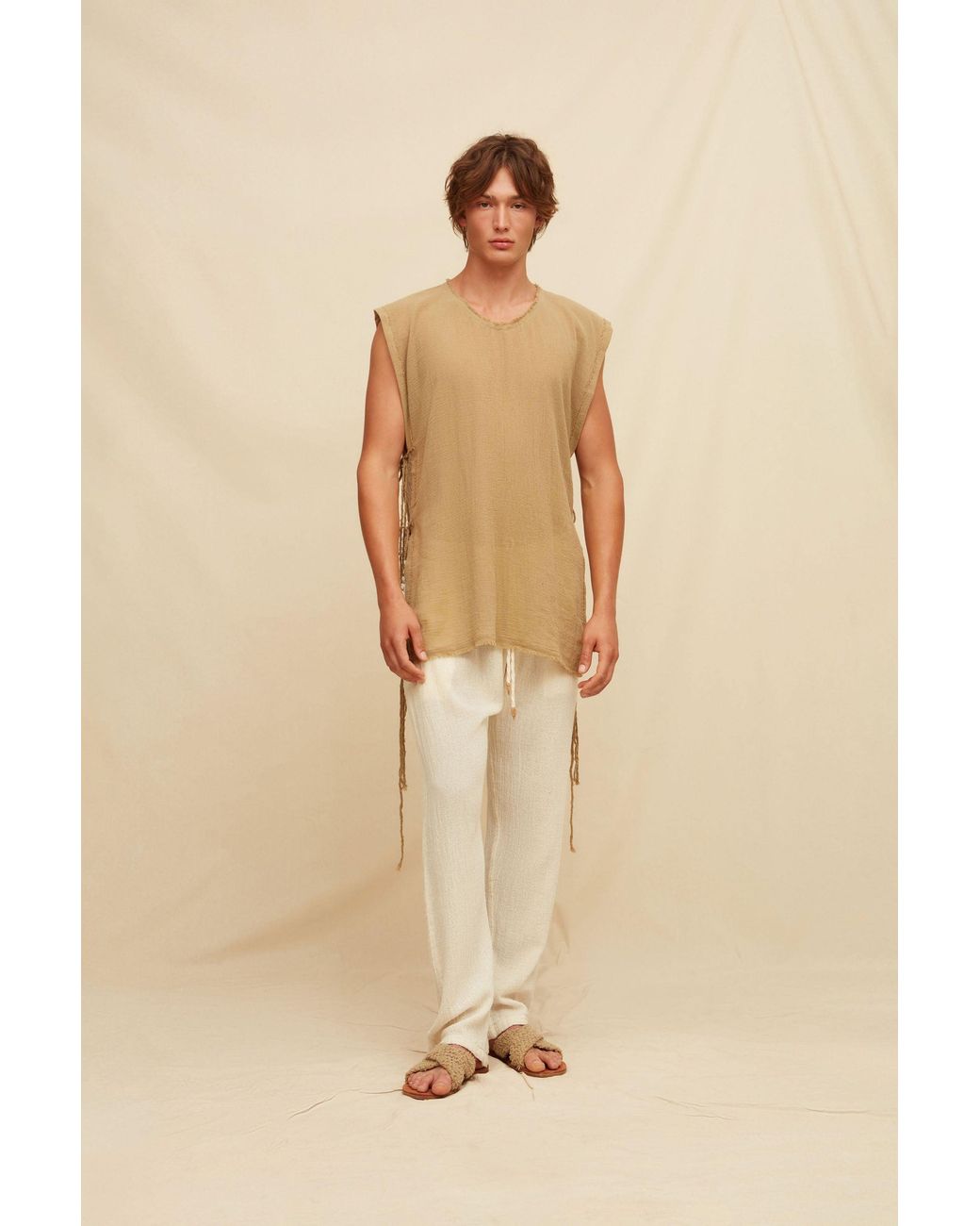 Caravana Brown Aris Gauze Shirt for men