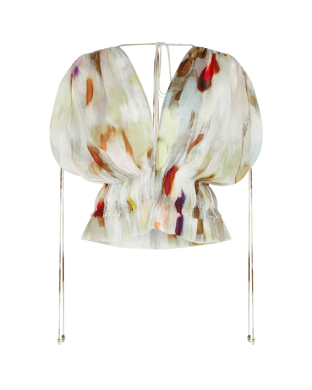Caravana Green Zorya Blouse Lyocell Ramie