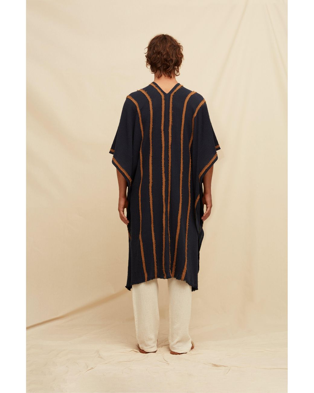 Caravana Blue Yata Cape Artisanal Cotton