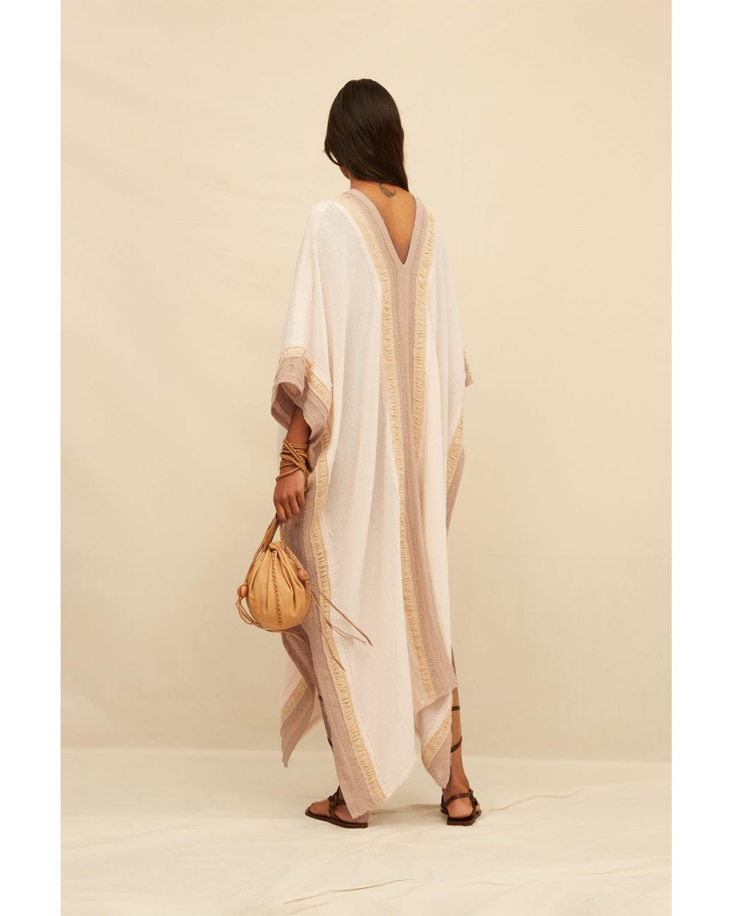 Caravana Pink Nomada Kaftan Cotton Gauze