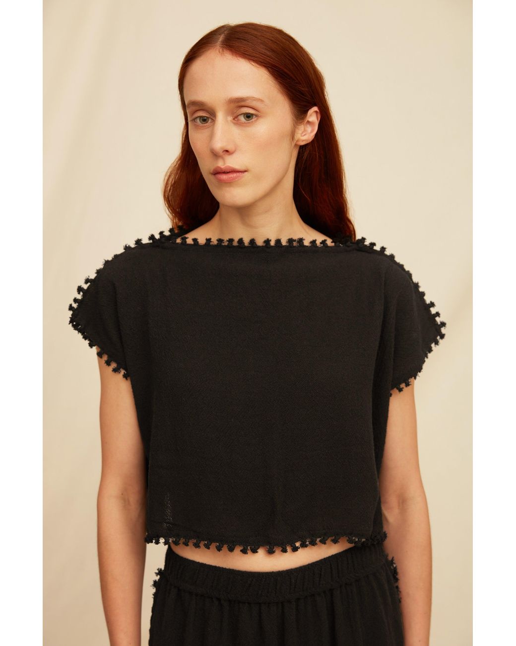 Caravana Black Sooj Shorts Cotton Jute