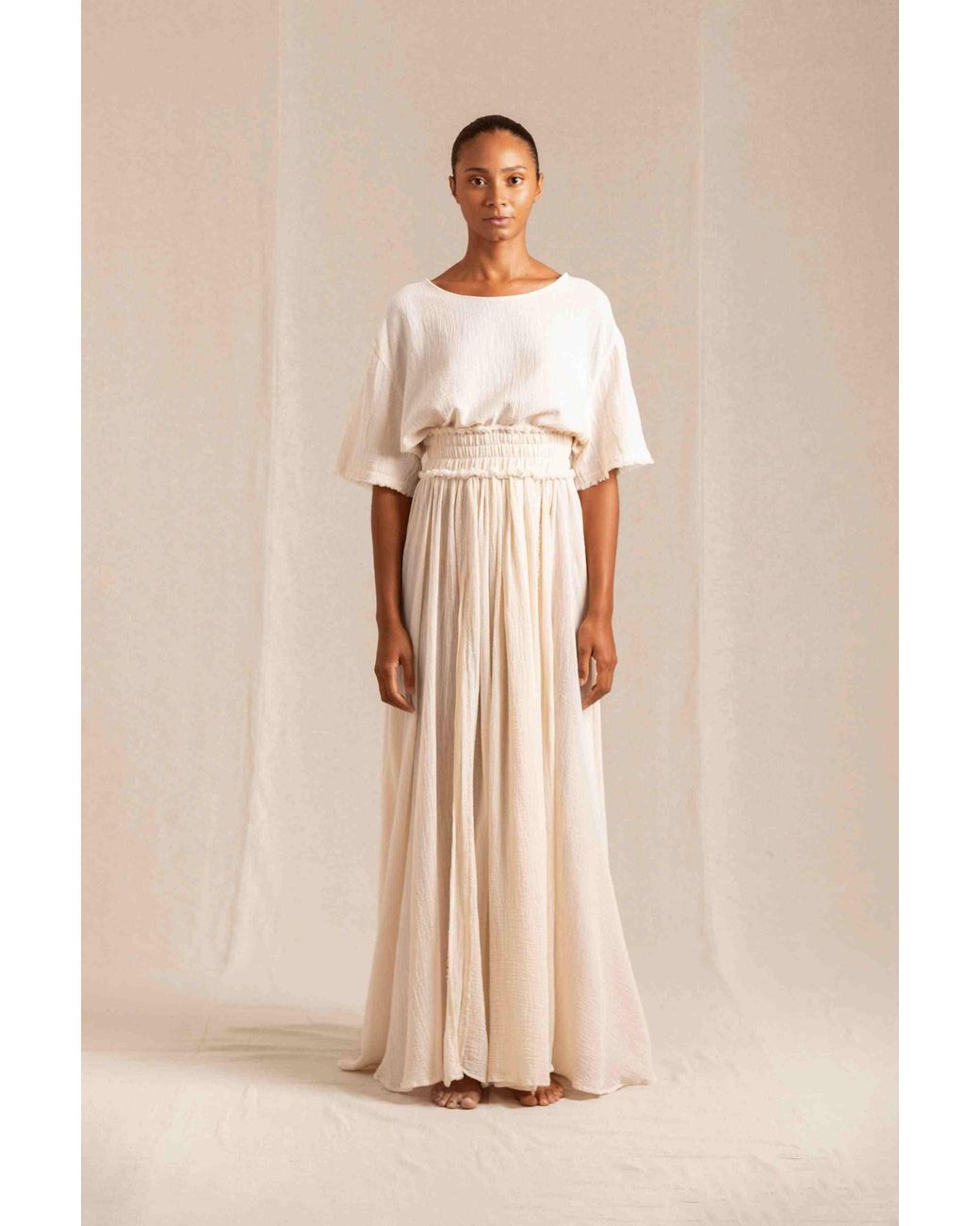 Caravana Natural Uuchben Skirt Cotton Gauze