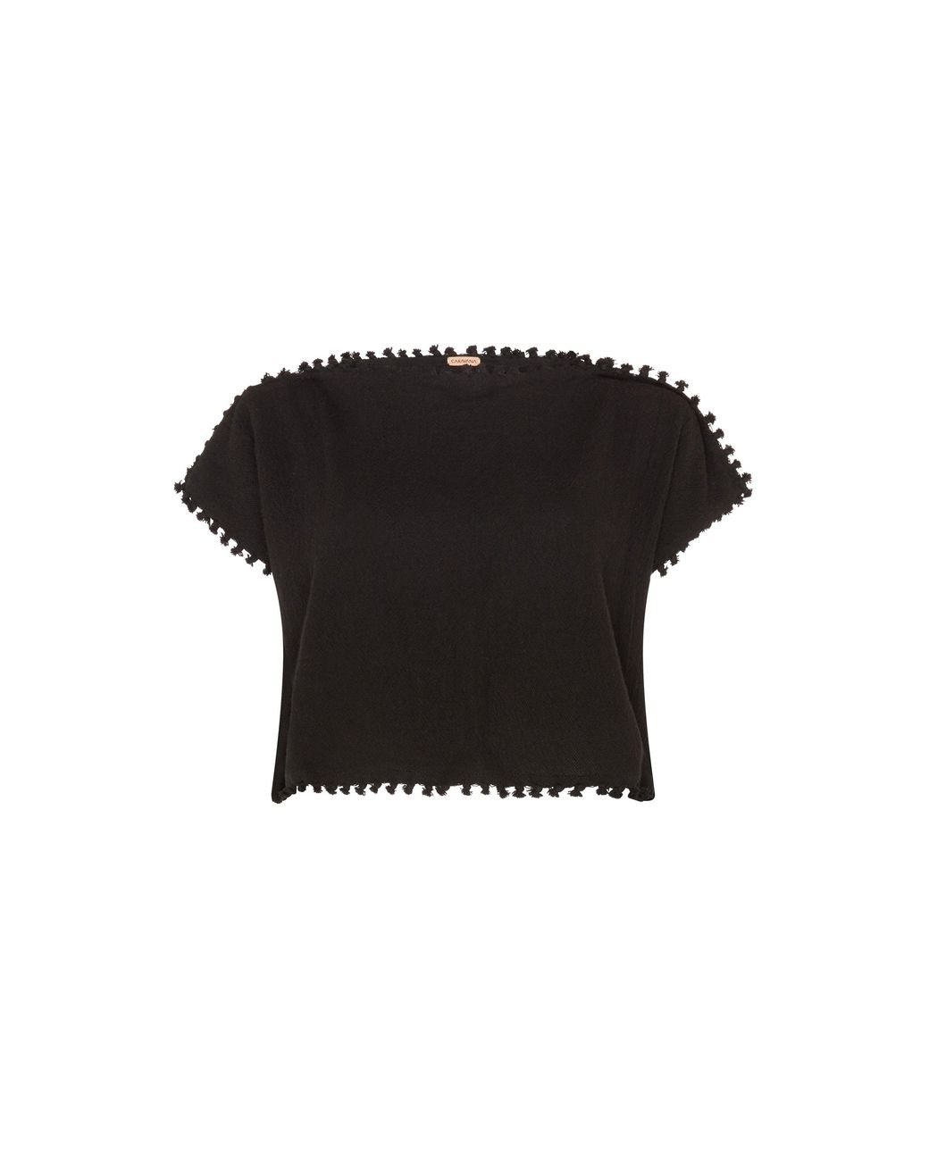 Caravana Black Sooj Shorts Cotton Jute