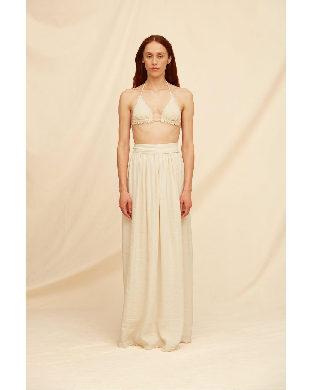 Caravana Natural Soolche Skirt Linen Cupro