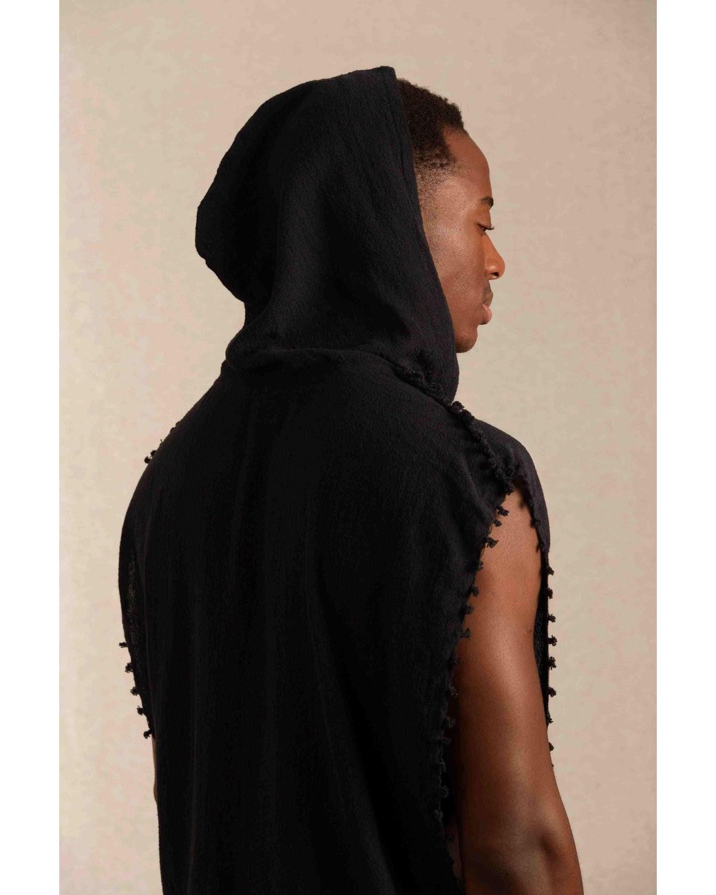 Caravana Black Hades Shirt Cotton Jute for men
