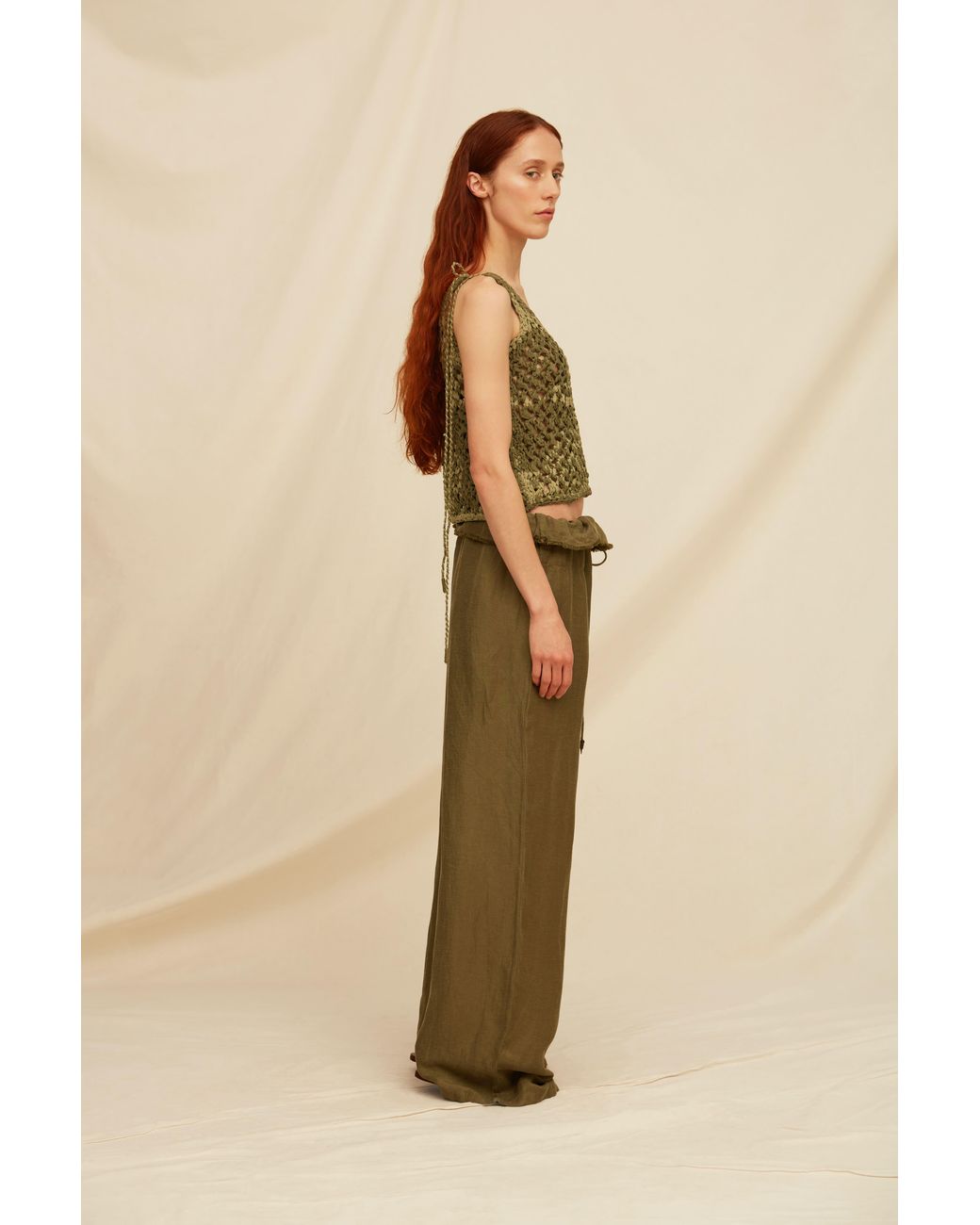 Caravana Green Jolche Top Cotton Voile