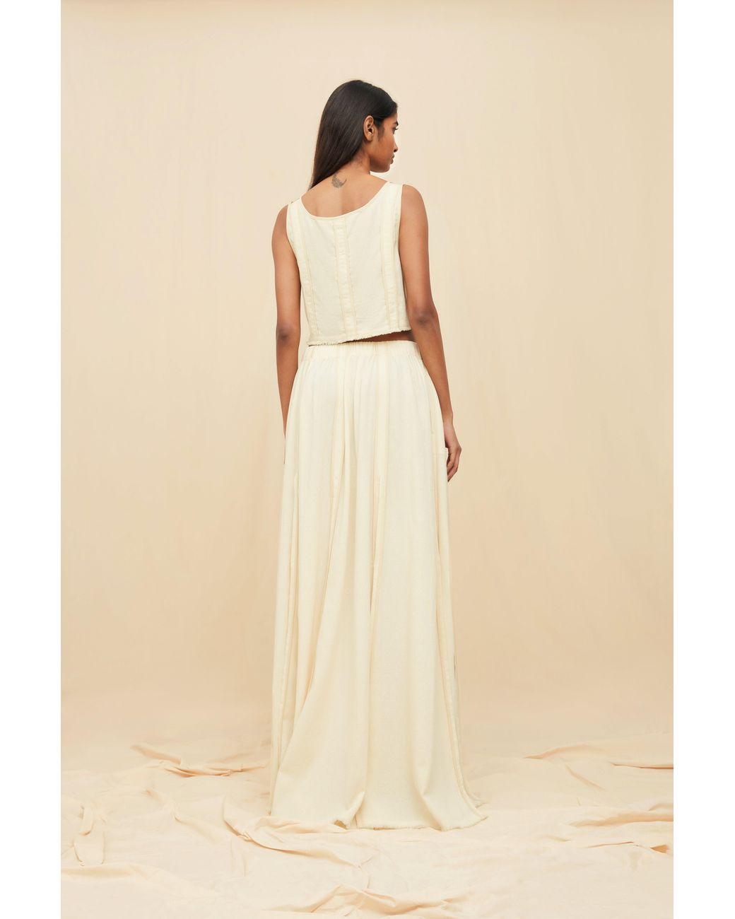 Caravana Natural Soluna Maxi Skirt Artisanal Cotton