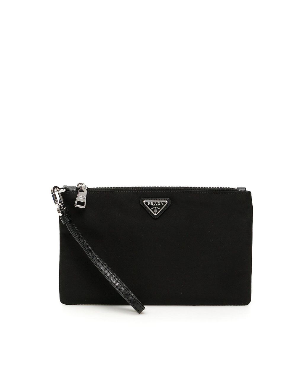 Prada Synthetic Nylon Flat Pouch in Black for Men - Lyst