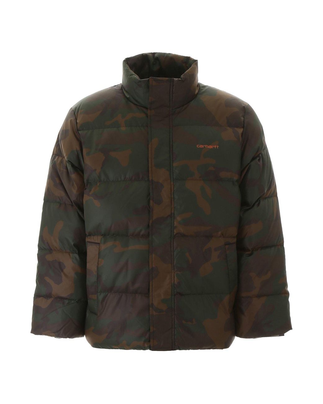 Carhartt Synthetic Camouflage Puffer Jacket for Men Lyst