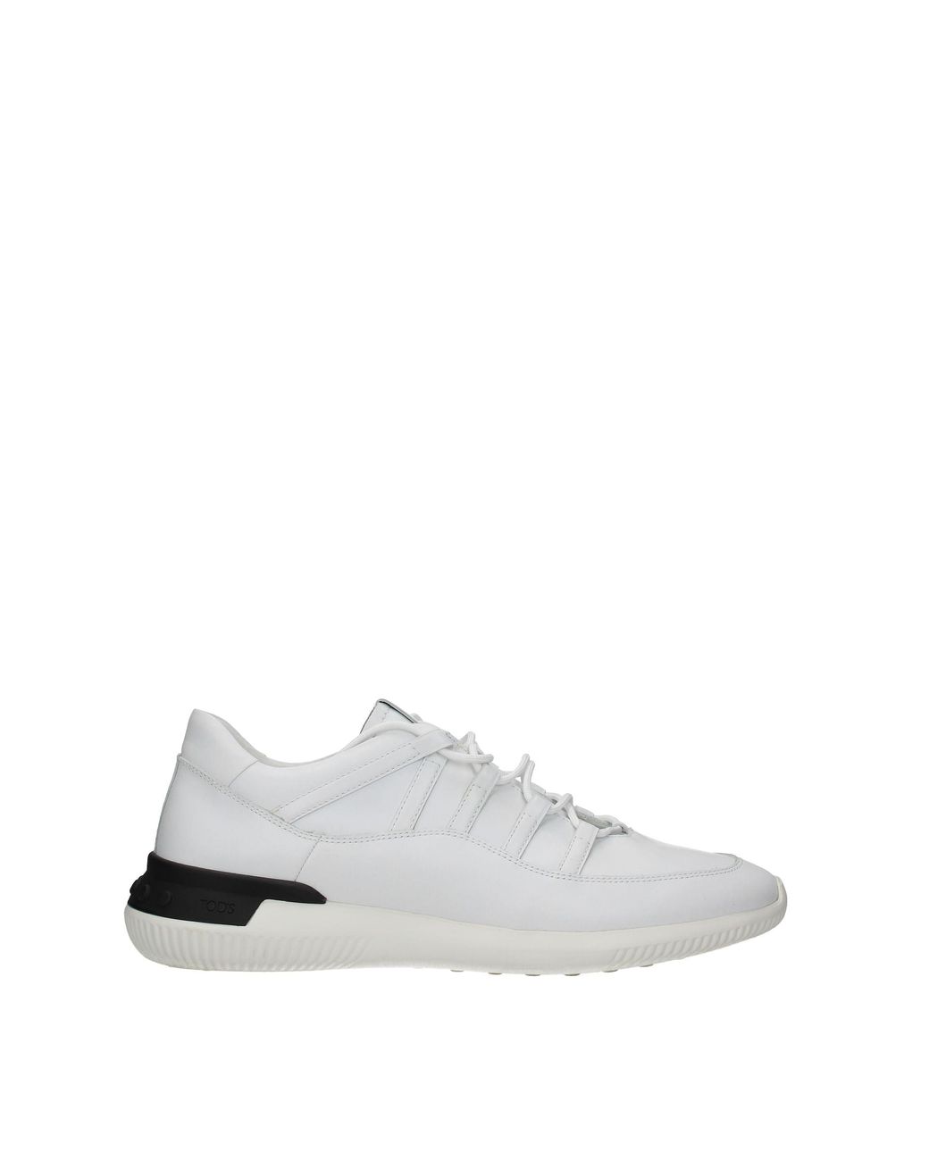 Tod's Sneakers Leather in White for Men - Lyst