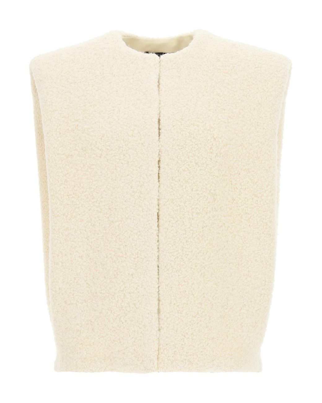 Isabel Marant Gwendae Teddy Vest 38 Wool in Ecru (Natural) | Lyst