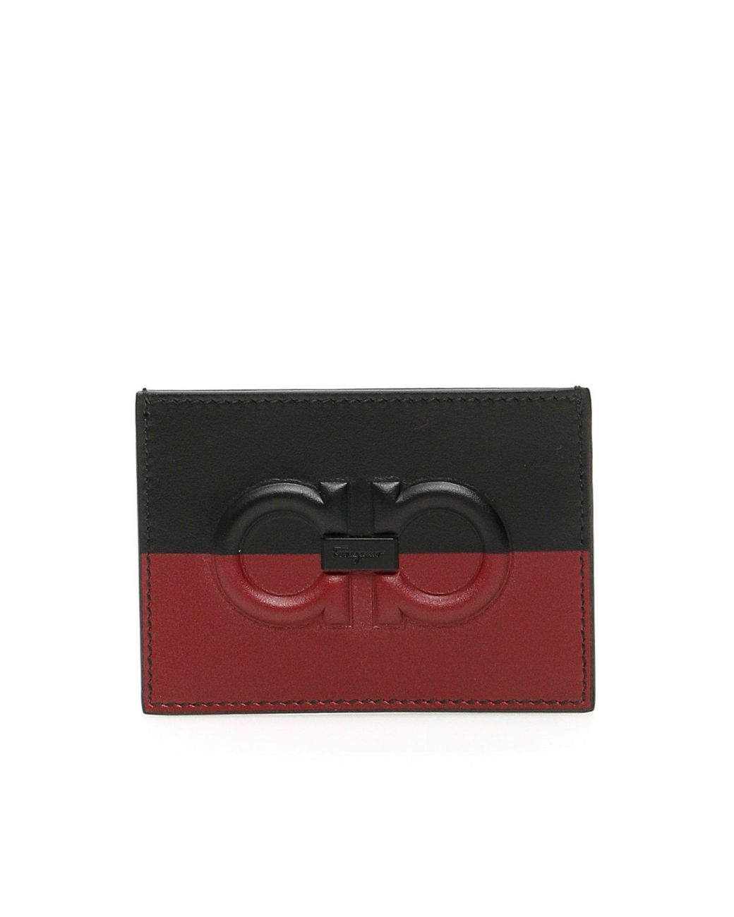 Ferragamo Leather Bicolor Credit Card Holder for Men Lyst