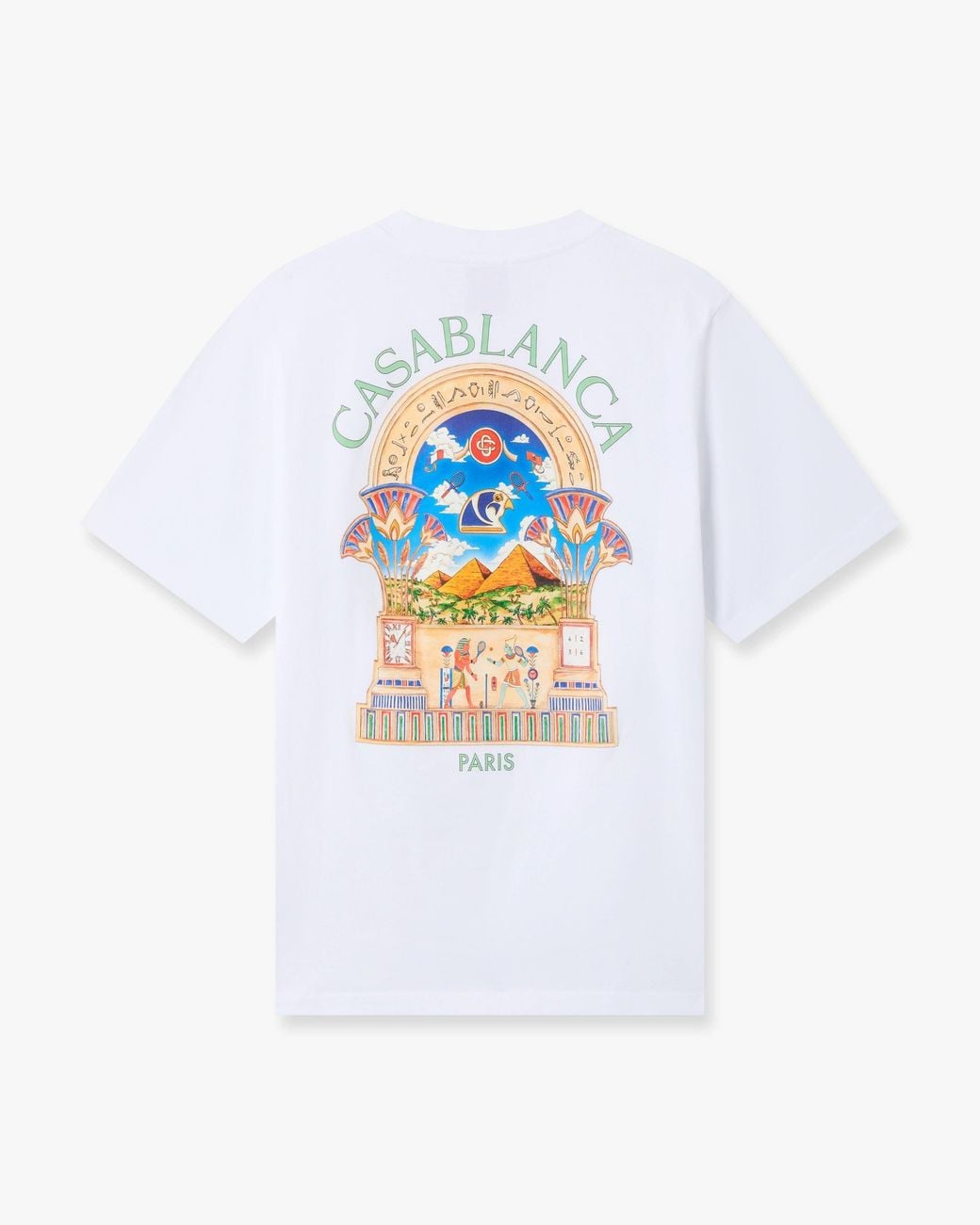 Casablanca Paris White Egyptian L'Arche Short Sleeve T-Shirt, By for men