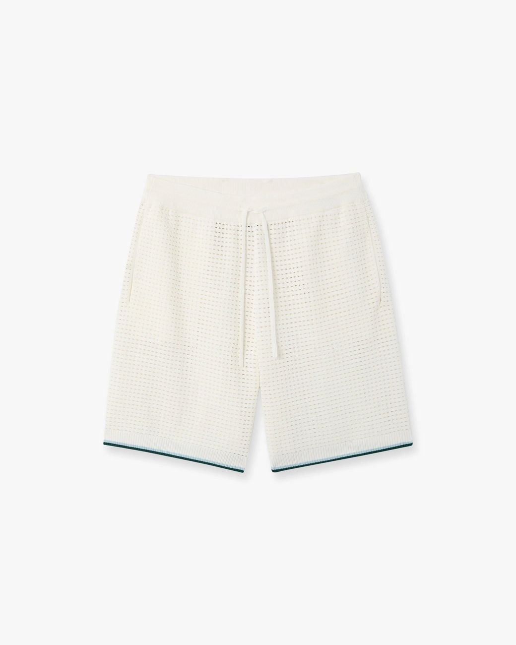 Casablanca Paris White Palm Tree Emblem Crochet Shorts, By for men