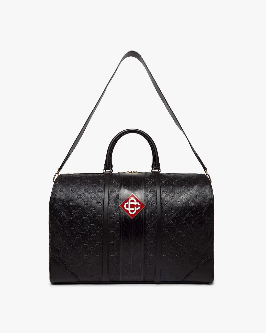 Casablanca Paris Black Sac De Week-End Noir À Monogramme for men