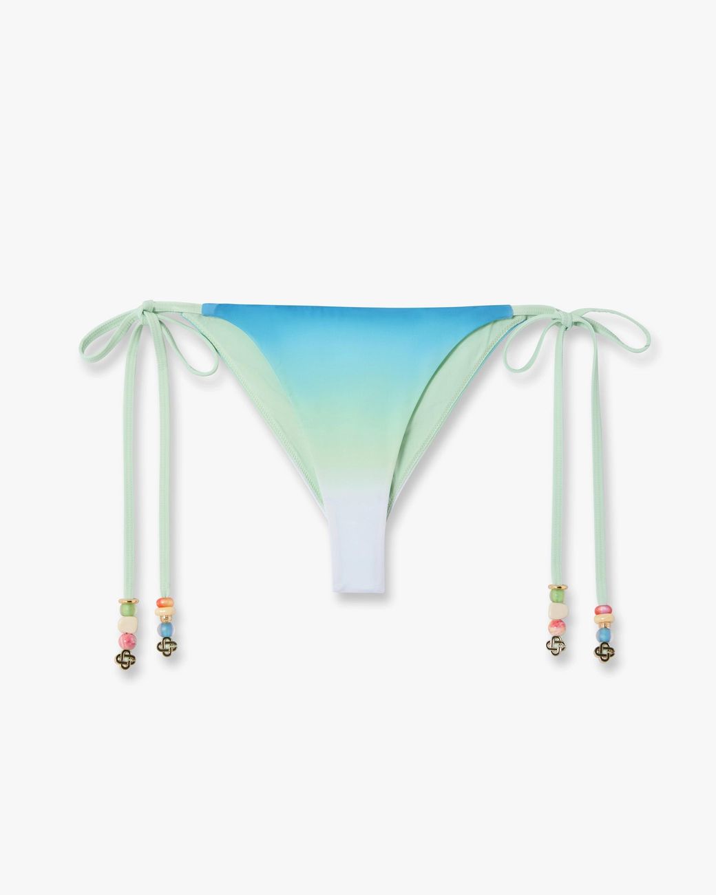 Casablanca Paris Blue Gradient String Beaded Bikini Bottom, By