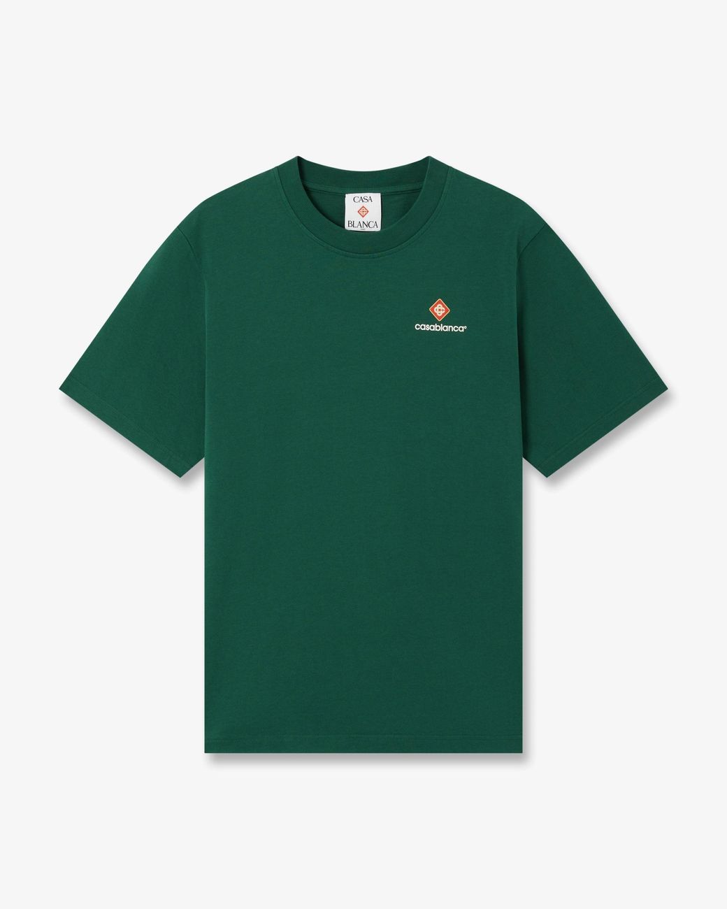 Casablanca Paris Green Sport Type Short Sleeve T-Shirt, By for men