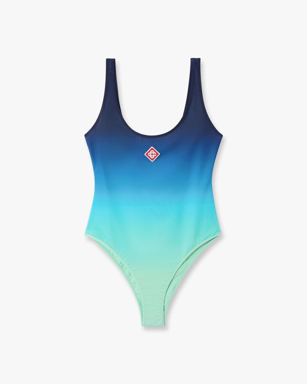 Casablanca Paris Blue Gradient Printed Swimsuit, By