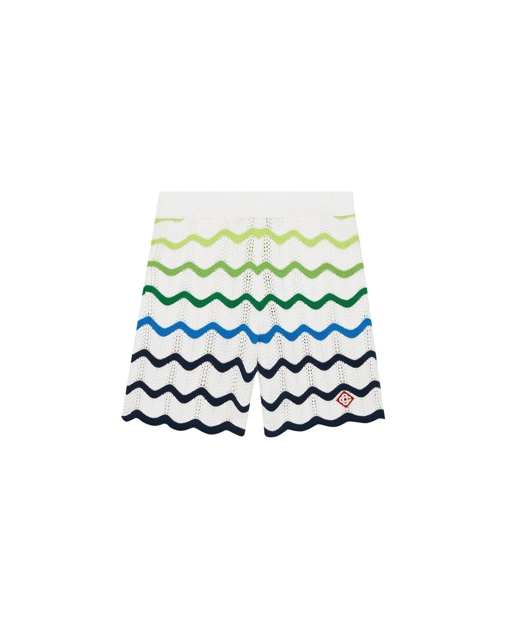 Casablanca Paris White Short En Maille Wave for men